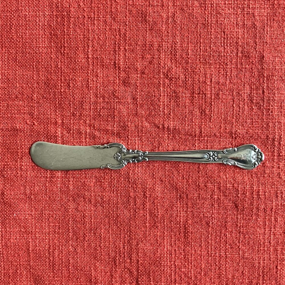 STERLING Gorham CHANTILLY Flat Butter Spreader, Old Hallmark